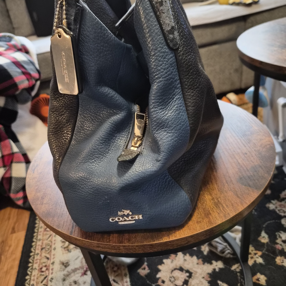 Coach Blue Leather Women's Bag